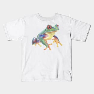 Tropical green frog Kids T-Shirt